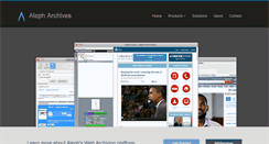 Desktop Screenshot of aleph-archives.com