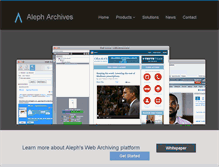 Tablet Screenshot of aleph-archives.com